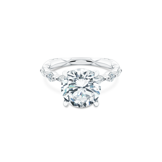 A. Jaffe Round Diamond Engagement Ring — photo 1 of 3