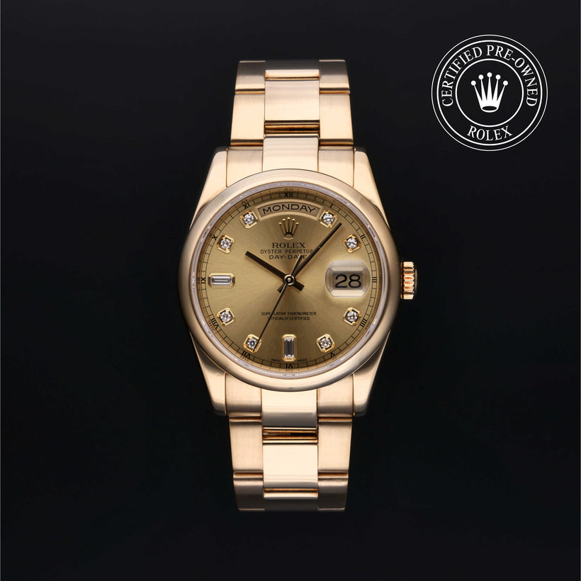 2001, 36mm, Yellow Gold


