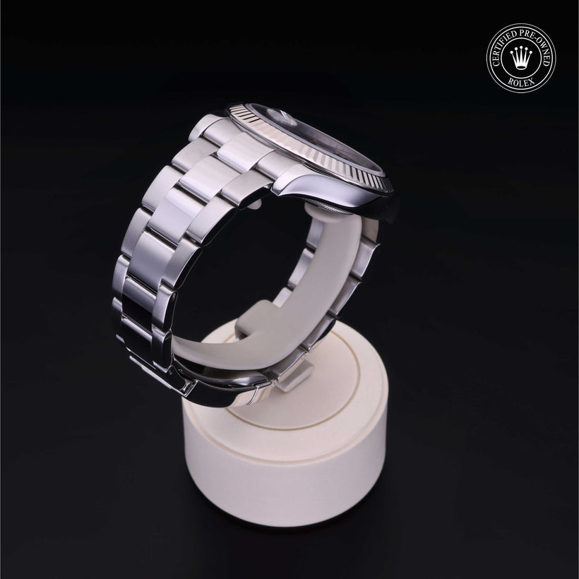 2011, 41 mm, Oystersteel/White Gold


