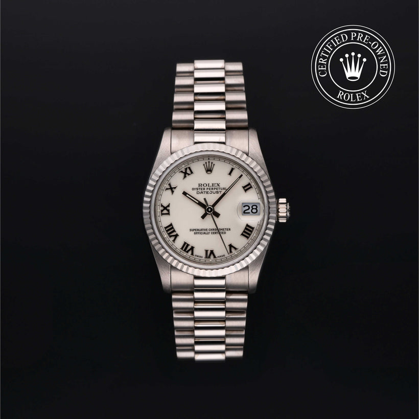 1991, 31mm, 18k White Gold



