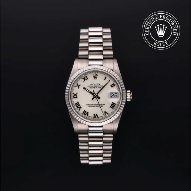 1991, 31mm, 18k White Gold


