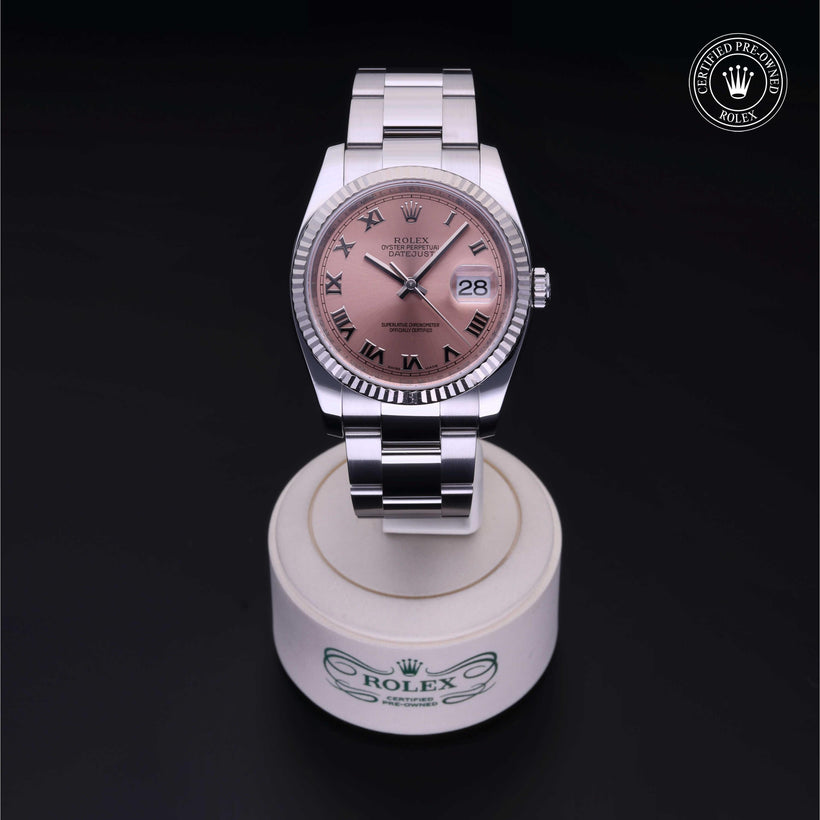 2008, 36mm, Oystersteel/White Gold


