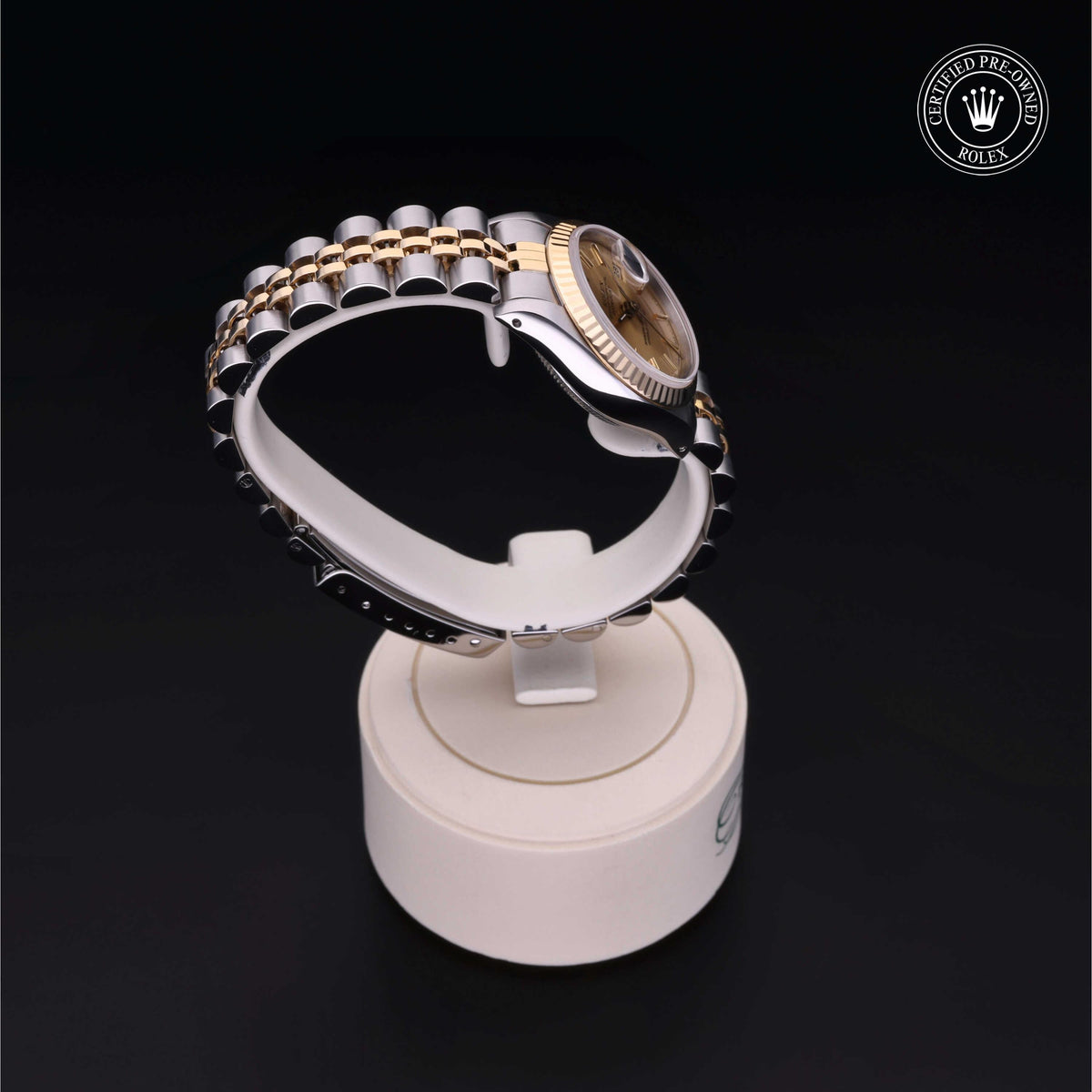Rolex Certified Pre-Owned Lady-Datejust 26 69173 in Oystersteel and yellow gold with champagne dial, image 32 of 41