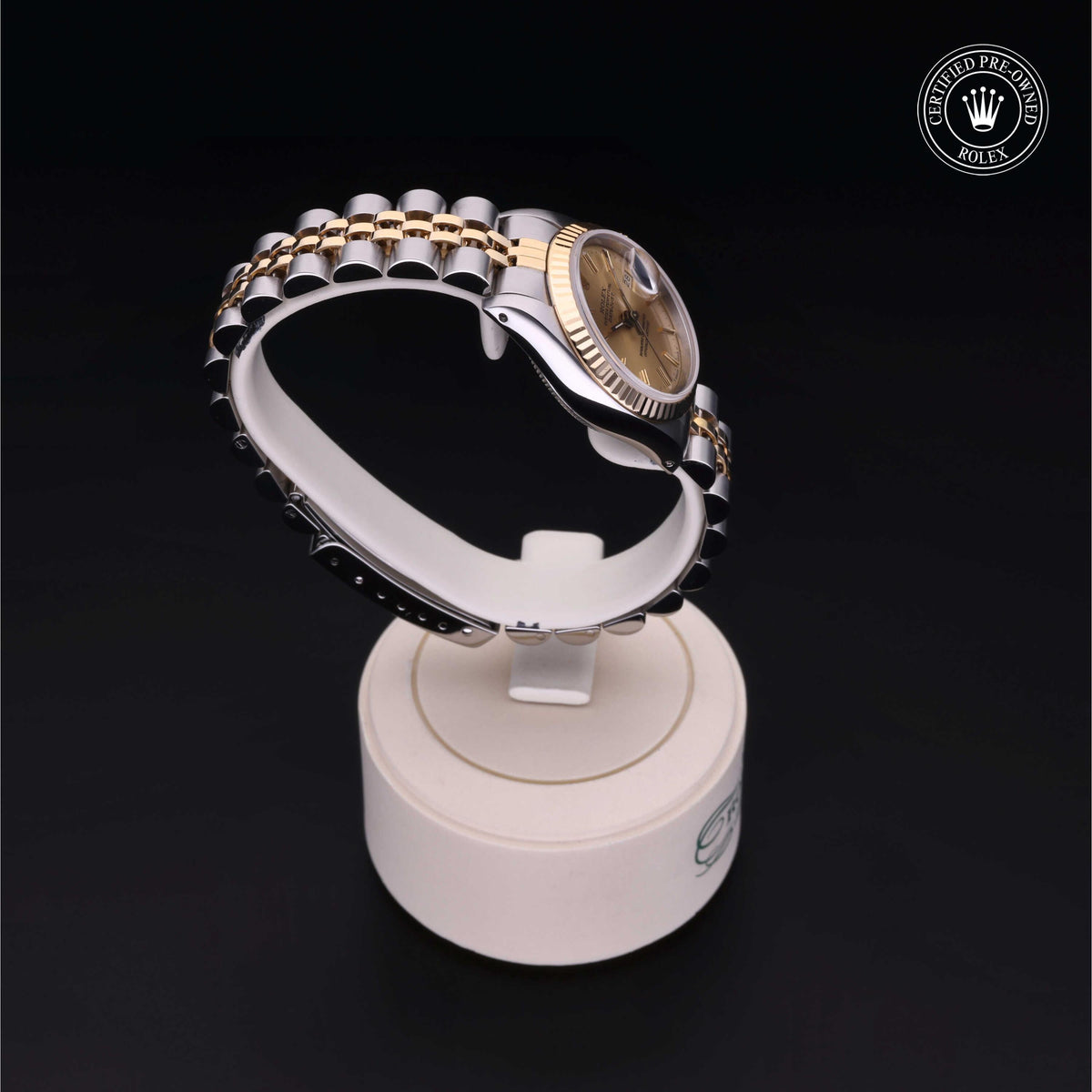Rolex Certified Pre-Owned Lady-Datejust 26 69173 in Oystersteel and yellow gold with champagne dial, image 33 of 41