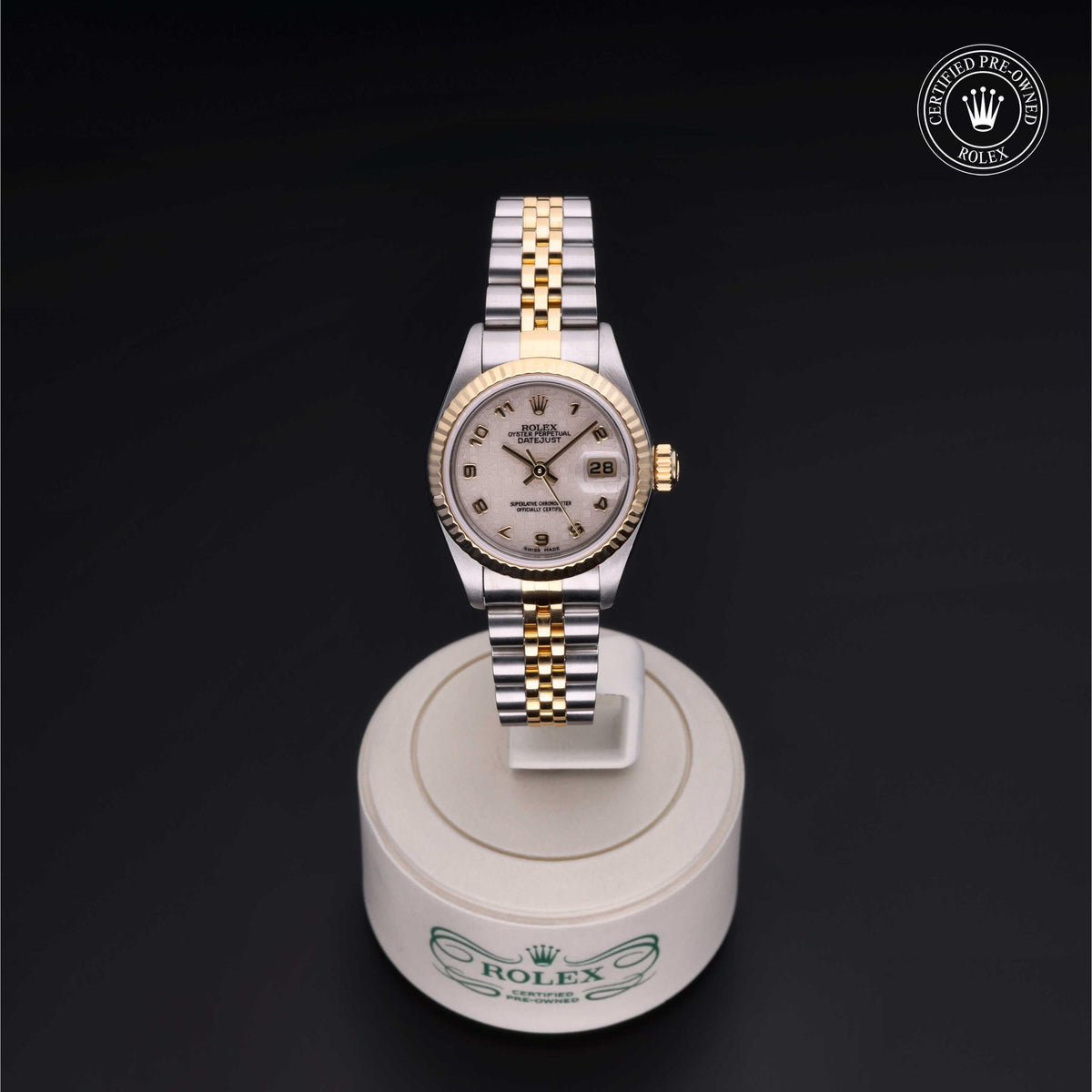 Rolex Certified Pre-Owned Lady-Datejust 26 M69173 in Oystersteel and yellow gold with ivory dial, image 6 of 41
