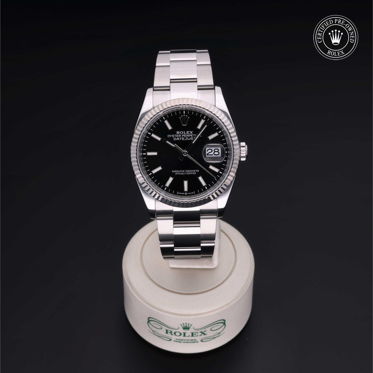 Rolex Certified Pre-Owned Datejust 36 M126234 in Oystersteel with black dial, image 2 of 41