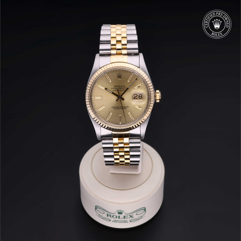1986, 36mm, Oystersteel/Yellow Gold


