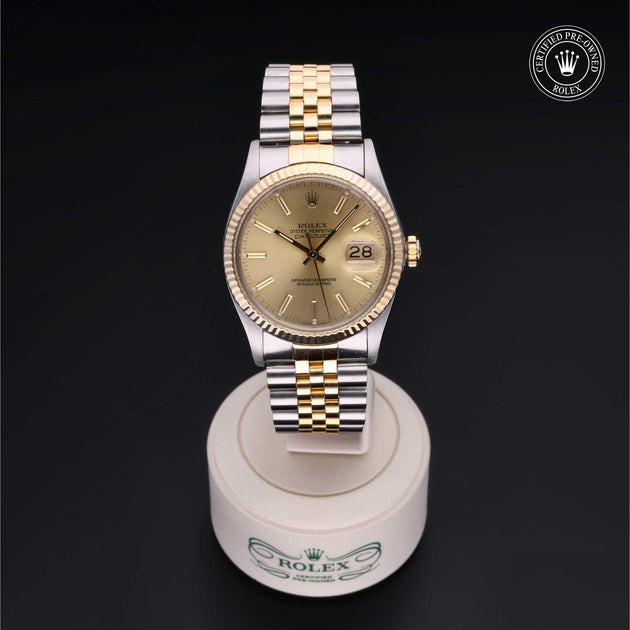 1986, 36mm, Oystersteel/Yellow Gold


