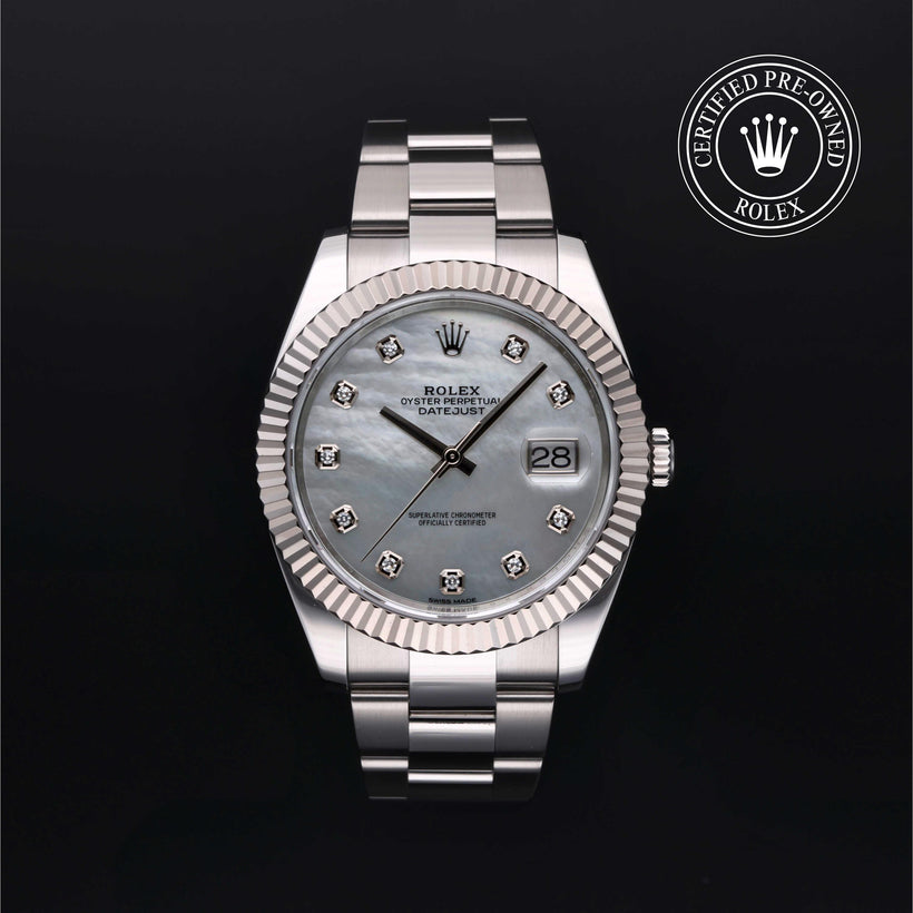 2018, 41mm, Oystersteel/White Gold


