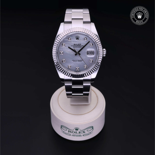 2018, 41mm, Oystersteel/White Gold


