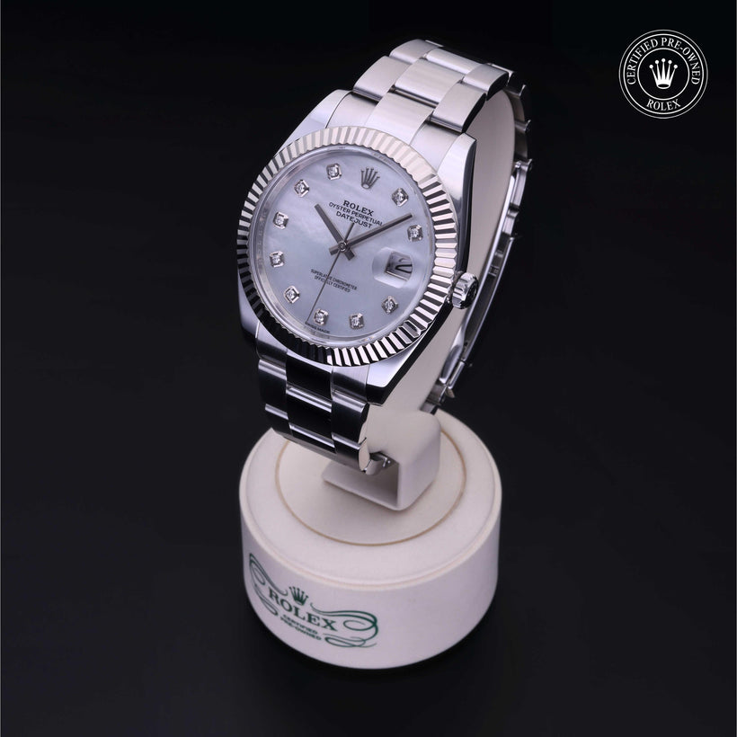 2018, 41mm, Oystersteel/White Gold


