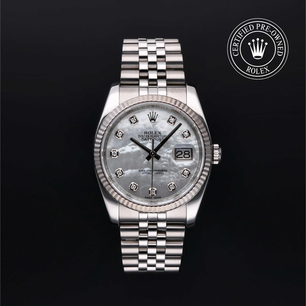 2012, 36mm, Oystersteel/White Gold


