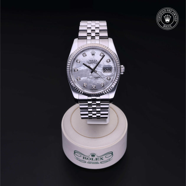 2012, 36mm, Oystersteel/White Gold


