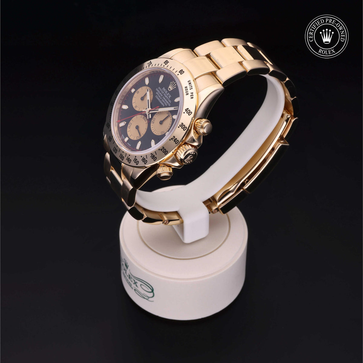 Rolex Certified Pre-Owned Cosmograph Daytona M116528 in 18 ct yellow gold with black dial, image 12 of 41
