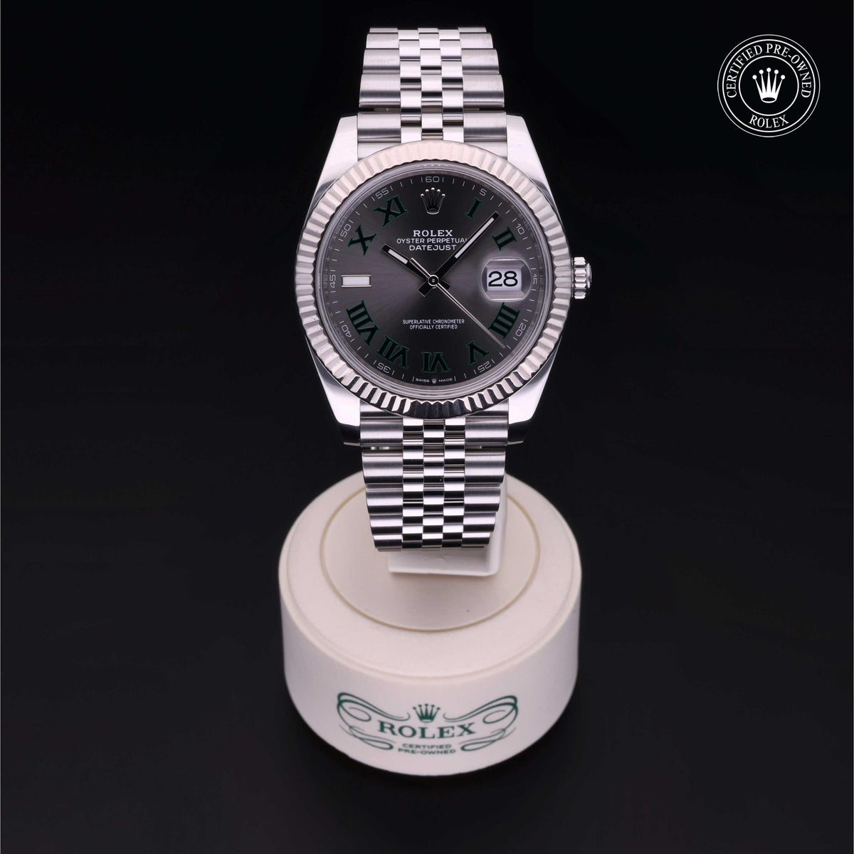 Rolex Certified Pre-Owned Datejust 41 M126334 in Oystersteel with slate dial, image 6 of 41