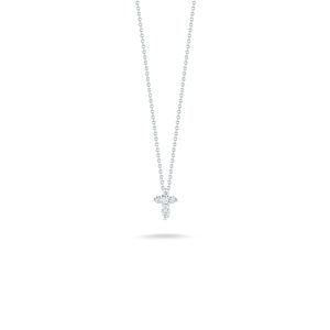 18k gold tiny treasures diamond baby necklace from Roberto Coin. 

...