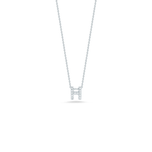 This necklace from Roberto Coin features a diamond initial on a 18