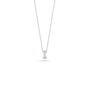 This necklace from Roberto Coin features a diamond initial on a 18