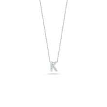 This necklace from Roberto Coin features a diamond initial on a 18