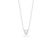 This necklace from Roberto Coin features a diamond initial on a 18