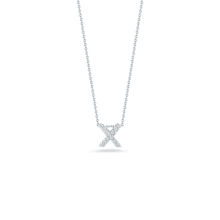 This necklace from Roberto Coin features a diamond initial on a 18