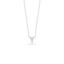 This necklace from Roberto Coin features a diamond initial on a 18