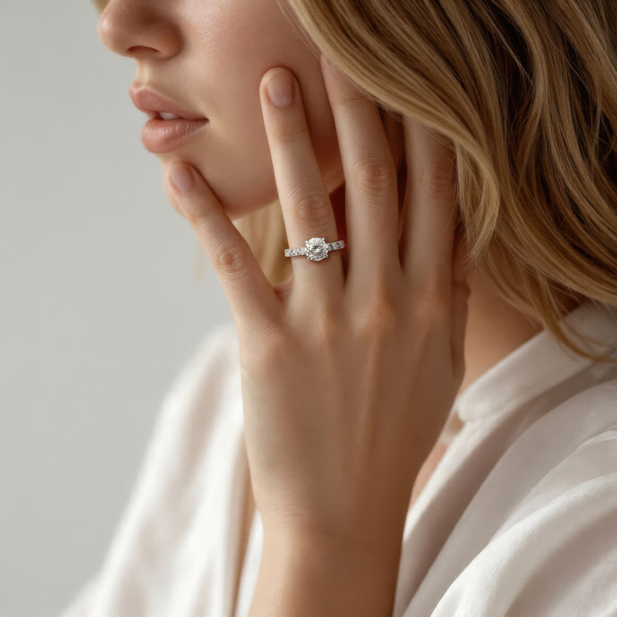 Christopher Designs Round Diamond Engagement Ring — photo 2 of 3