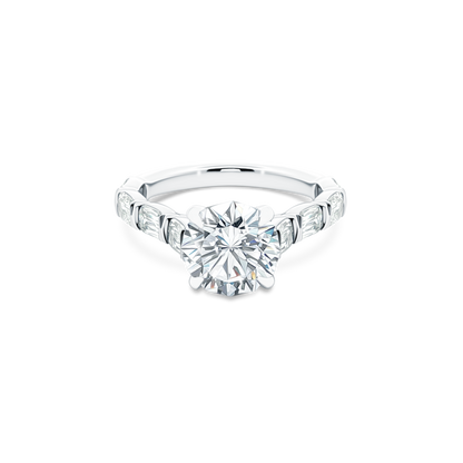 Christopher Designs Round Diamond Engagement Ring — photo 1 of 3
