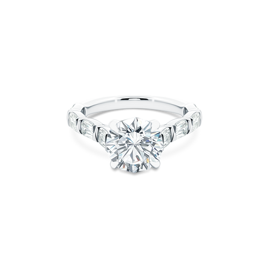 Christopher Designs Round Diamond Engagement Ring — photo 1 of 3