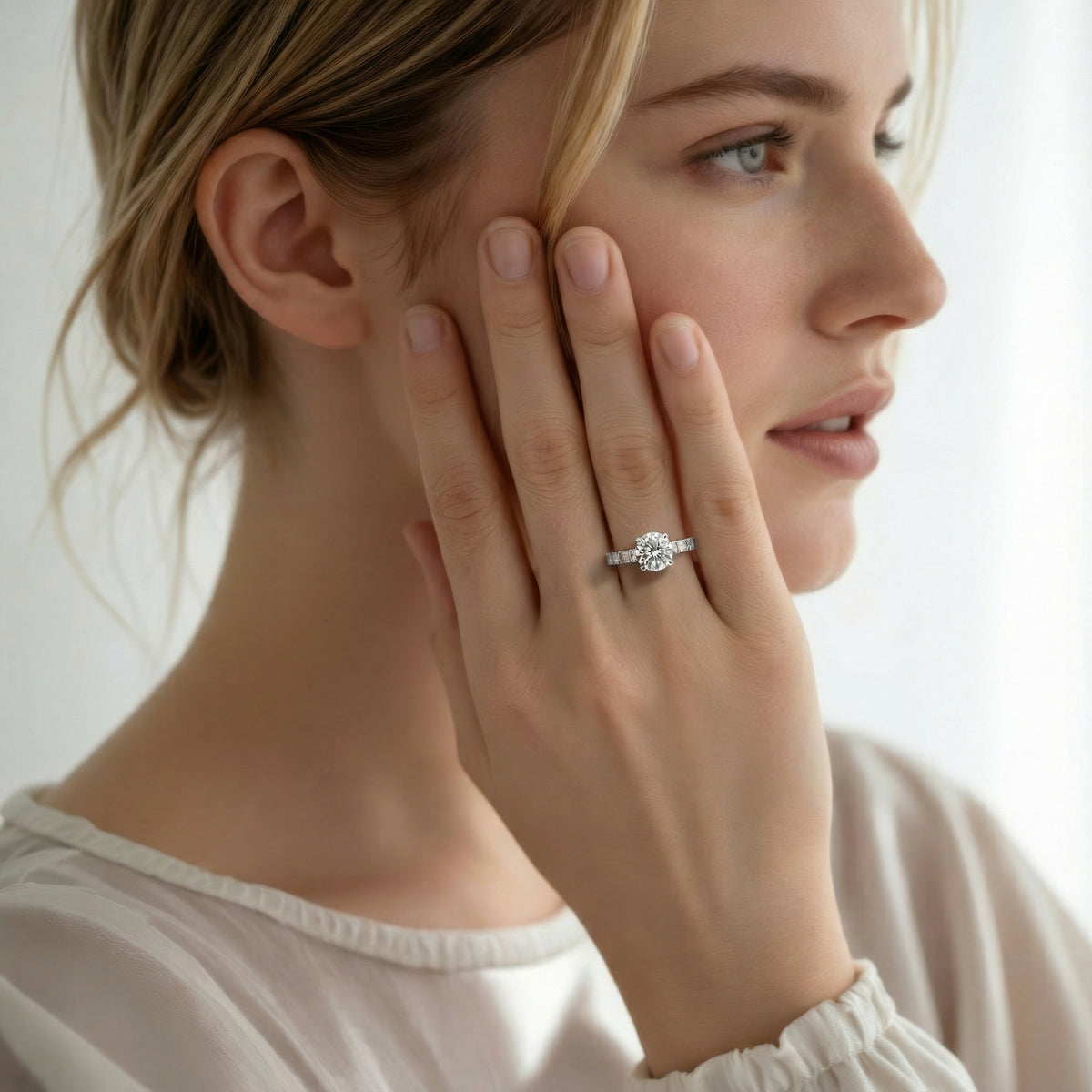 Christopher Designs Round Diamond Engagement Ring — photo 3 of 3