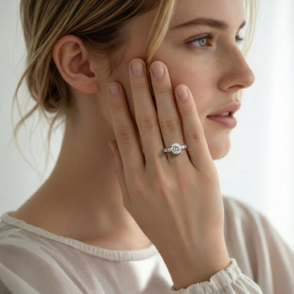Christopher Designs Round Diamond Engagement Ring — photo 3 of 3