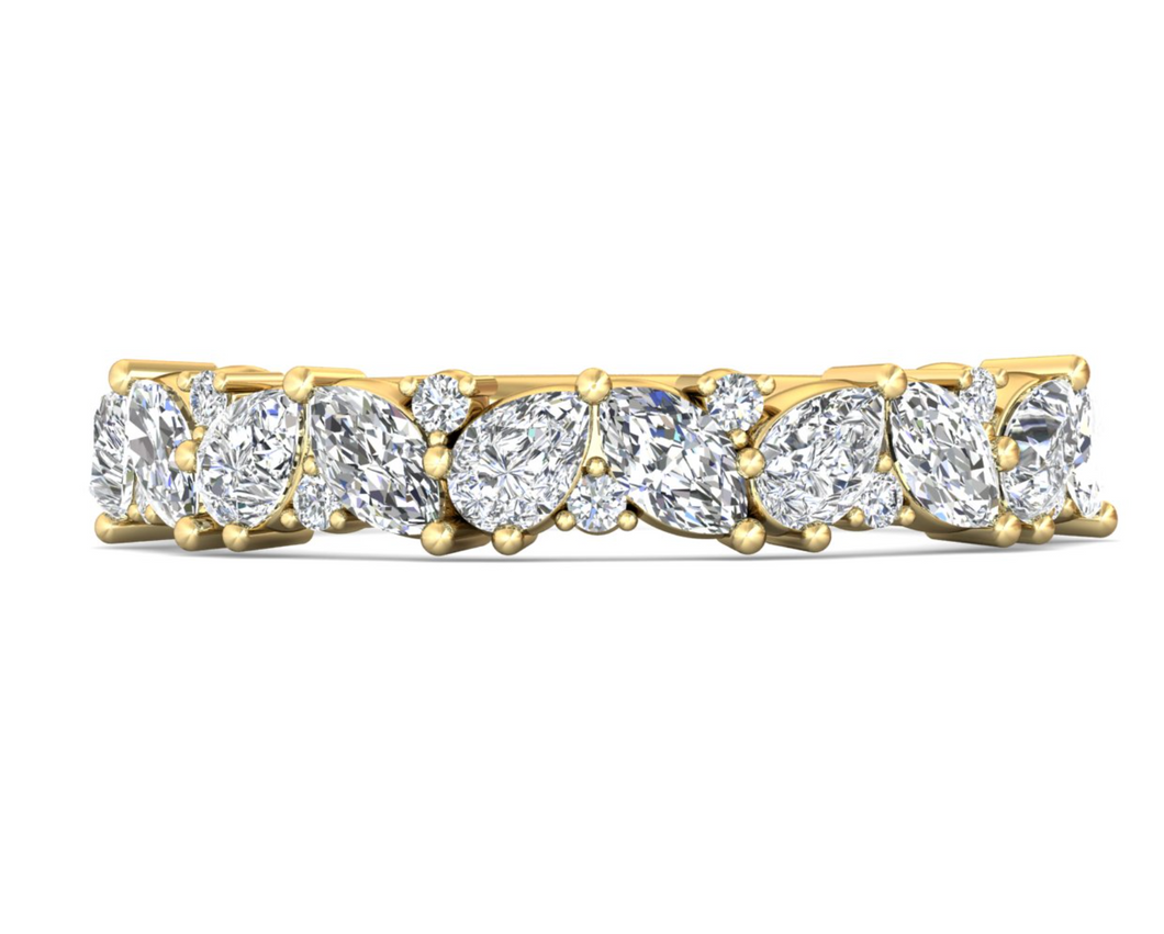 FlyerFit Diamond Wedding Band