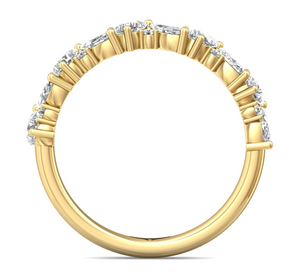 FlyerFit Diamond Wedding Band