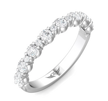 FlyerFit Round Cut Diamond Wedding Band