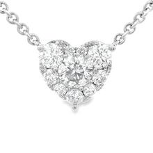 This dainty and beautiful 14k white gold necklace features various ...