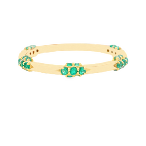 .30ct 14k Yellow Gold Emerald Ring