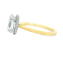 2.50ct 14k Yellow Gold Oval Cut Lab Grown Diamond Engagement Ring