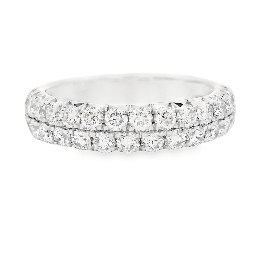 1.05ct 14k White Gold Diamond Band