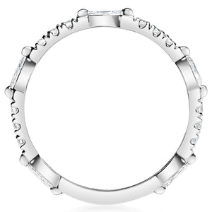 Classique Creations Marquise Diamond Spaced Band