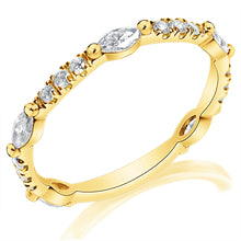 Classique Creations Marquise Diamond Spaced Band