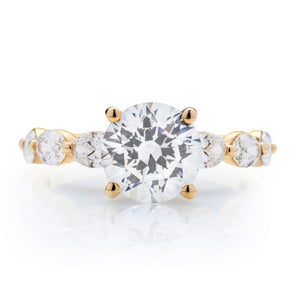 Classique Creations Oval Diamond Shared Prong Engagment Ring