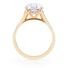Classique Creations Concave Shank Hidden Halo Engagement Ring