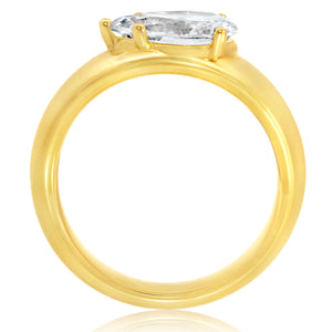 Classique Creations Asymmetrical Bombay Engagement Ring
