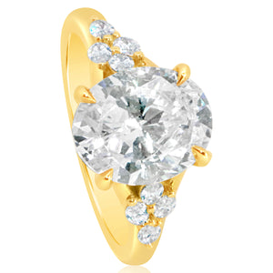 Classique Creations Four Marquise Stone Cluster Engagement Ring