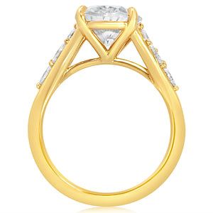 Classique Creations Four Marquise Stone Cluster Engagement Ring