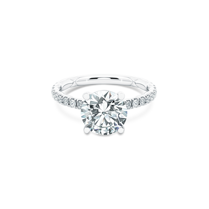 A. Jaffe Round Diamond Pave Engagement Ring — photo 1 of 3