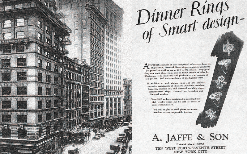 Vintage A. Jaffe and Son advertisement from New York