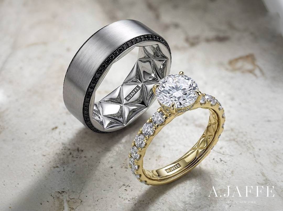 A.JAFFE Quilts collection ring with signature quilted interior