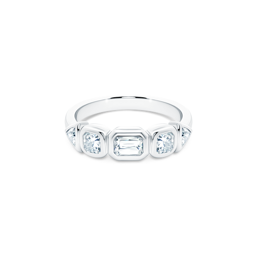 Christopher Designs Mixed Shape Diamond Wedding Ring — photo 1 of 3