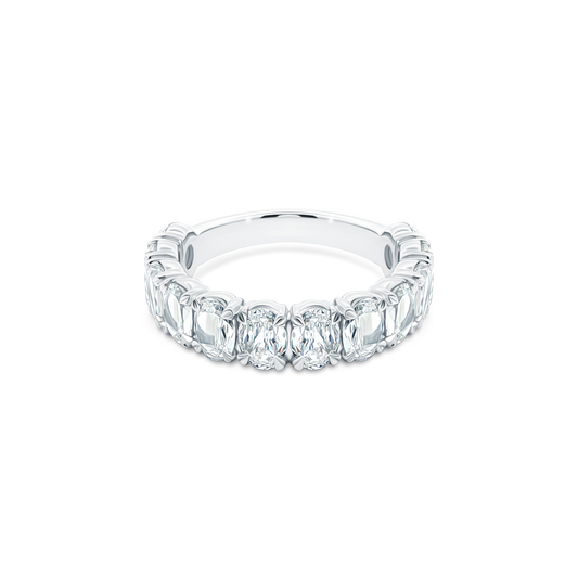Christopher Designs Oval Diamond Wedding Ring — photo 1 of 3